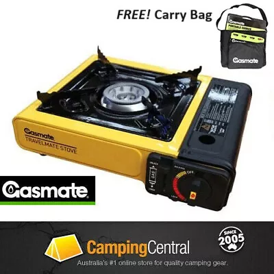 GASMATE PORTABLE BBQ BUTANE STOVE SINGLE GAS BURNER Camping Cooker CS170Y + BAG • $29.99