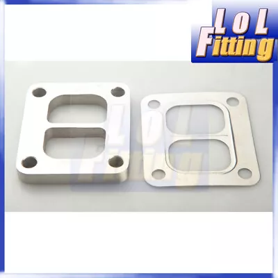 T4 Divided Turbo Manifold Inlet Weld Flange + Gasket Stainless Steel • $27.99