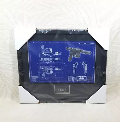 Star Wars Master Replicas Han Solo Blaster Blueprint Limited Edition 1016/5000 • $275