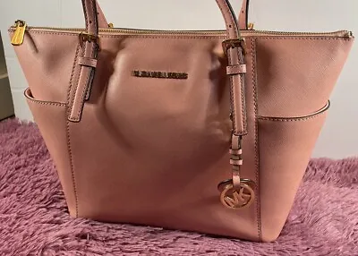 Michael Kors Jet Set East/West Gold-Tone Tote Pink 30F2GTTT8L • $48