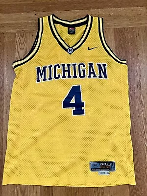 Michigan Wolverines NCAA Nike Elite Team Jersey Men's Size Small Chris Webber • $26.99