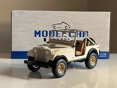 Model Car Group 1/18 Scale MCG18280 - Jeep CJ-7 - Light Ivory • £39.99