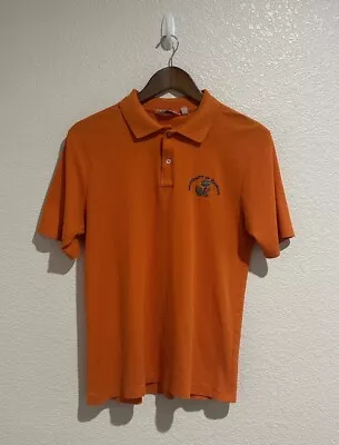 VINTAGE Florida Gators Polo Shirt Adult Size Large Orange Logo 7 Mens 1970s • $29.99