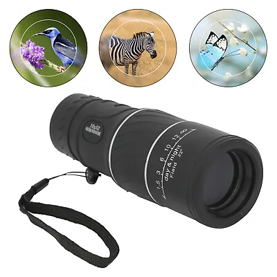 £5.29 • Buy Monocular Spotting Spotter Bird Watching Telescope Pocket Golfsports Scope 16x52