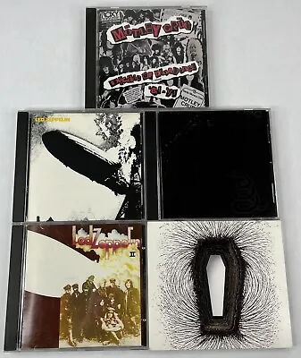 Metal Lot Of 5 CDs: METALLICA (x 2) Led Zeppelin (x 2)  Motley Crue • $24.99
