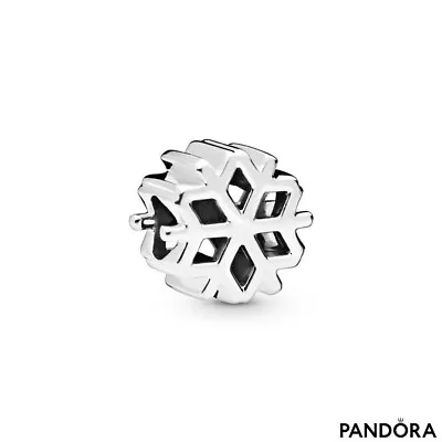 New 100% Genuine Authentic Pandora Polished Snowflake Christmas Charm 798469C00 • £25.99