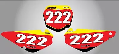 Custom Number Plate Graphics For Suzuki RM 85 All Years • $57.84