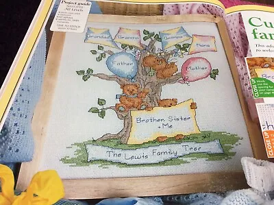 Cute Family Tree Cross Stitch Chart D 36 • £1.60