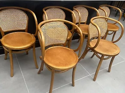 Cox & Cox Cane Webbing Rattan  6 Dining Chairs. • £300