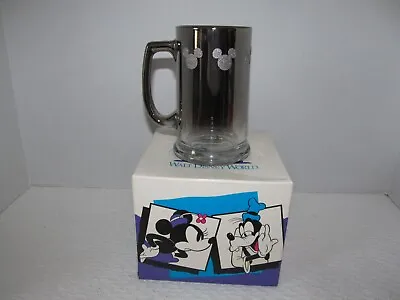 Vintage New Walt Disney World Mickey Mouse Head Black Gray Collectible Stein Mug • $14.49