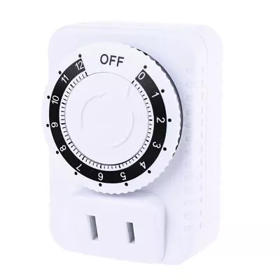 Plug Timer Socket Plug-in Mechanical Timer 12 Hour Light Timer Socket Switches • £5.90