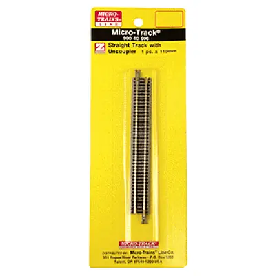 Micro Trains ~ Z Scale ~ 110mm Straight Track W/Uncoupler ~ 99040906 • $8.97