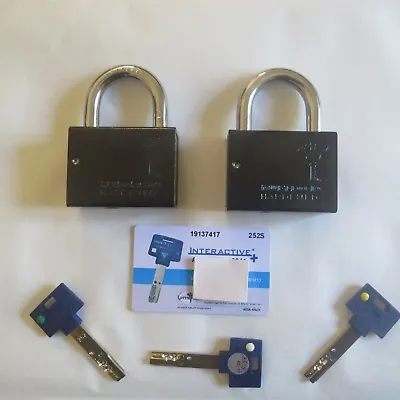 2 Pcs On Same Key Mul-t-lock C-10 Keyed Alike High Security Padlock 3/8  Shackle • $235.69