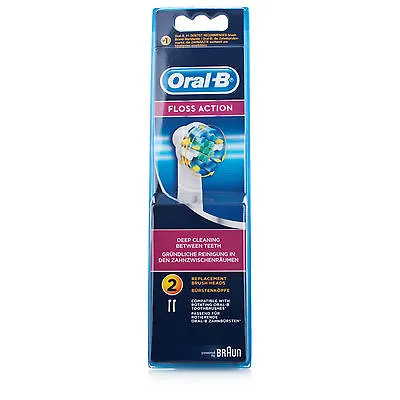 Oral B Floss Action Electric Toothbrush Heads 2pk FREE Regi Post + Bonuses • $25.99