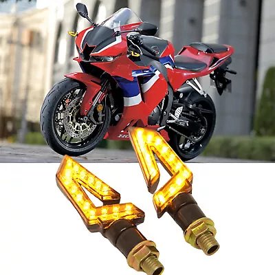 Motorcycle LED Turn Signals Blinker Lights For Honda CBR600RR CBR500R CBR1000RR • $13.19