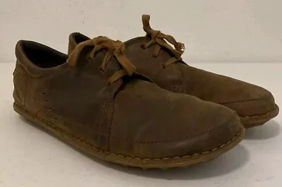 Patagonia Loulu Thatcher Brown Leather Oxfords Lace Up Casual Shoes Men’s 10.5 • $39.99
