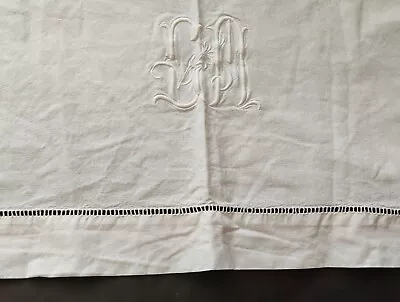 Sheet Metis White Embroidery Monogram CM Days Venice 282/224 CM • £79.09