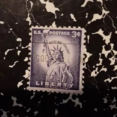 Rare Purple US Lady Liberty Statue 1954 3 Cent Stamp -Very Fine Condition • $50