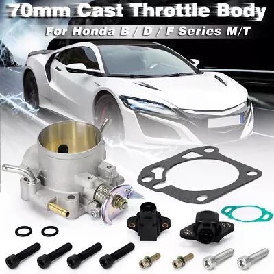 Throttle Body W/ TPS & Map Sensor 70mm For Honda Civic SI ACURA INTEGRA B/D/H/F • $52.90