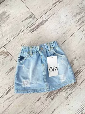NWT Zara Mickey Mouse Denim Jeans Mini Skirt • $20.99