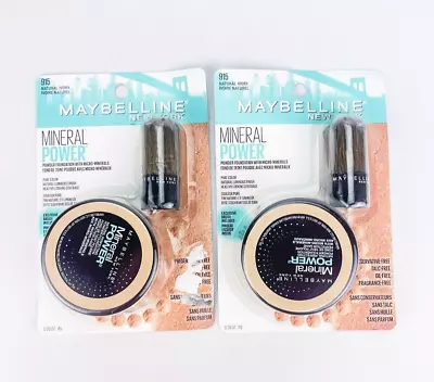 Maybelline Mineral Power Powder Foundation 915 Natural Ivory Lot Of 2 • $24.95