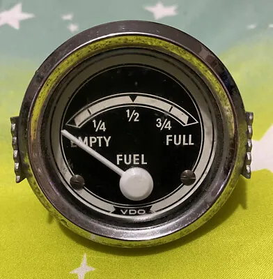 Vintage VDO Fuel Gauge 12 Volt Untested • $49.99