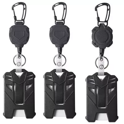 ID Card Holder ID Badge Holder Badge Clip Retractable Badge Holder Heavy Duty • $15.32