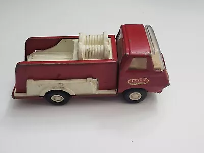 TONKA Mini Red FIRE HOSE TRUCK Vintage Pressed Metal Pre-Owned - Very Nice Shape • $14.99