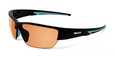 Maxx HD Sunglasses 7 Black Light Blue Brown Lens Golf TR90 High Definition • $19.95