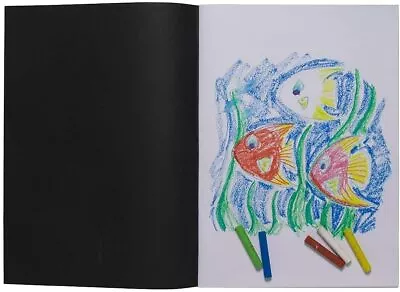 £5.49 • Buy A3 Artist Sketch Book White Cartridge Paper Black Card Cover Art Pad Tiger