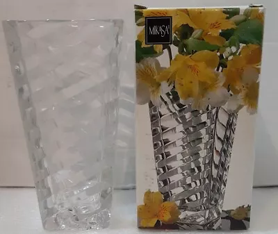 NEW With Original Opened Box MIKASA Angles Rectangular 7  Vase • $17.98