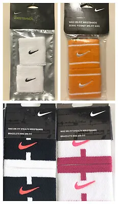 Nike Dri-Fit Stealth Singlewide Wristbands Tennis Gym Sports Nikecourt • $36.83