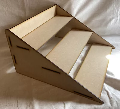 £10.99 • Buy 3 Tier Display Stand. Laser Cut Craft Shelving. Painting, Counter. POS