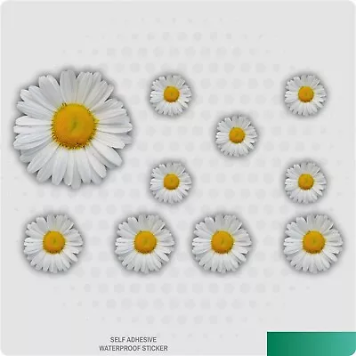 Painted Daisy Stickers Decals Graphic Nursery Wall Decoration Art Home • £2.43