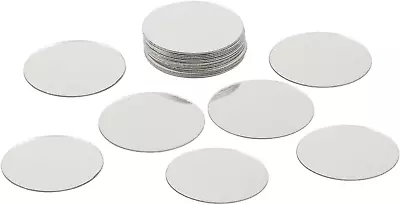 20Pcs Mini Acrylic Mirror Tiles 2 Inch Self Adhesive Round Mirror Stickers Mosa • $11.96