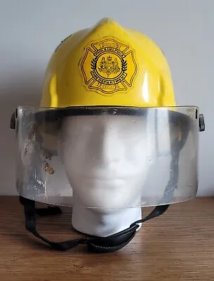 Cairns & Bro 1987 Fire Helmet Yellow Model N770 Vintage • $199.99