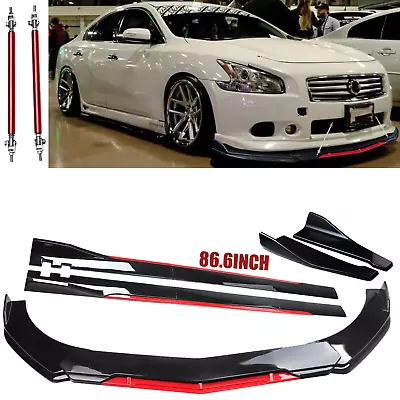 For Nissan Maxima Front Bumper Lip Splitter Spoiler 86.6Side Skirt Body Kit • $79.99