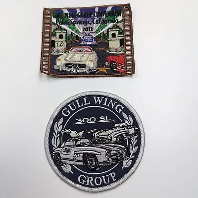 Car Patch Lot Of 2 Mercedes Patches Gull Wing 300 SL Group California • $29.99