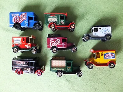 8x Crisps Diecast Collection - Walkers Smiths Murphys Van Truck Crate - FREE P&P • £7.75