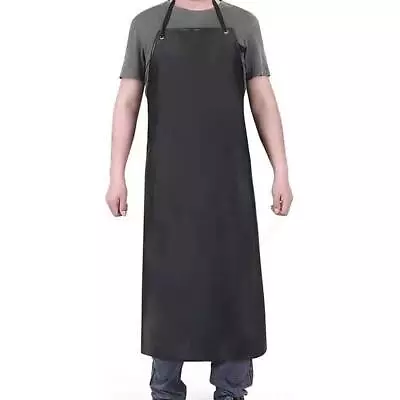 Waterproof Rubber Vinyl Apron 40  -Stay Dry - Chemical Work Apron Durable Wit... • $12.77