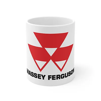 Massey Ferguson Tractor Logo 11oz Coffee Tea White Mug • $17.98