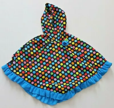 Mack & Co Fleece Poncho With Hood Size L 5/6 J. Top • $29.53