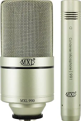 MXL 990/991 Large And Small Diaphragm Condenser Microphone Bundle • $162.70