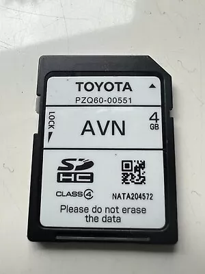 2012 Toyota Hilux Australia Gps/ Nav Sd Map Card Pzq60-00551 • $160