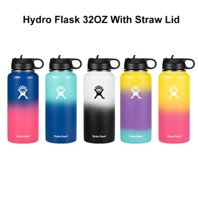 $24.58 • Buy 32OZ Hydro Flask Water Bottle Stainless Steel Wide Mouth W/Straw Lid 2.0 New🔥
