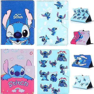 £15.99 • Buy Cute Stitch Kids Stand-up Case For 7  8  9.7  10.1  10.2  10.4  10.5  Tab Cover