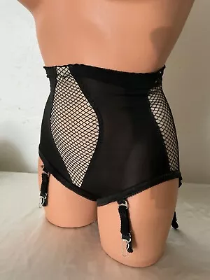 Vintage 50s PIN-UP Burlesque PANTIE Style Girdle With Metal Garters Small • $89.99