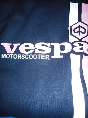 Vespa Motorscooter Limited Edition Pink/white Hoody Mod Skin Lambretta Retro • £14.99