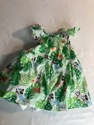 Disney Small World Minnie Mouse Palm Tree Two Piece Dress 9-12 Months  • $23.99