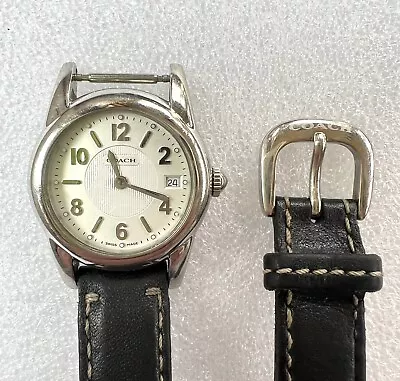 Vintage Coach 0257 Ladies Watch. Swiss Made Silver Dial Date • $10